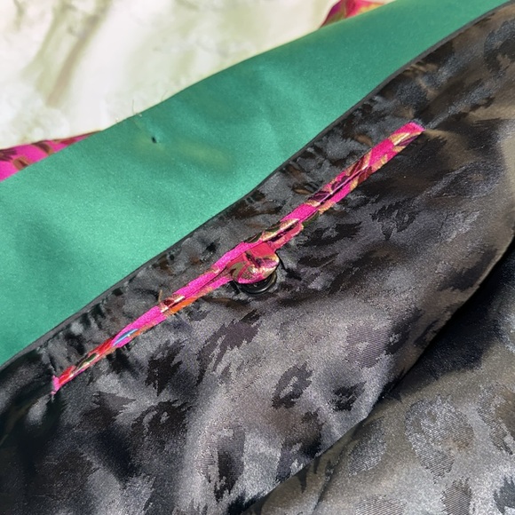 Stunning hot pink or fuschia and green floral suit by ASOS 33x32 42R jacket - Picture 15 of 15